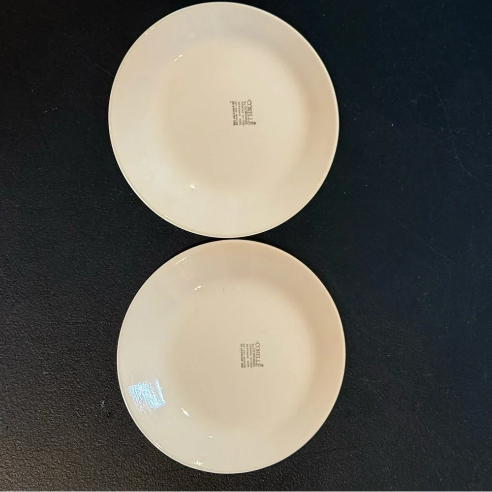 2pc Vintage Corelle Corning BLUE LILY Bread & Butter Dessert Plates EUC